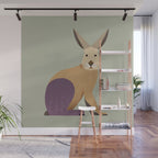 Whimsy European Hare Wall Mural Gallery Image 1