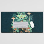 Ferret and Moth Desk Mat Gallery Image 1