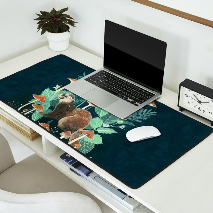 Ferret and Moth Desk Mat Gallery Image 2