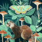 Ferret and Moth Coffee Mug Gallery Image 2