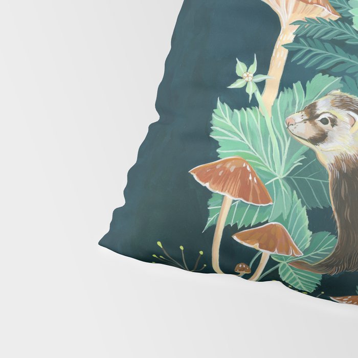 Ferret and Moth Pillow Sham Gallery Image 4