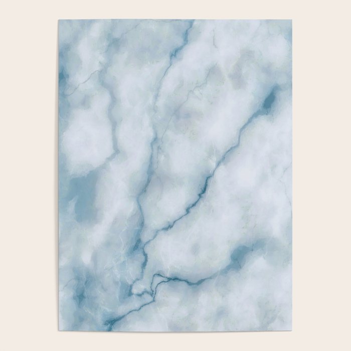 Light blue marble texture Poster Gallery Image 1
