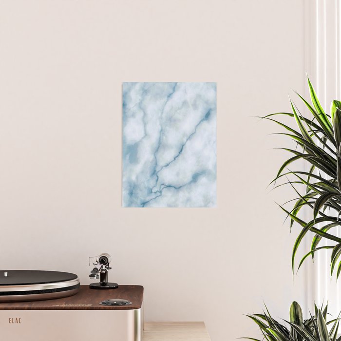 Light blue marble texture Poster Gallery Image 2
