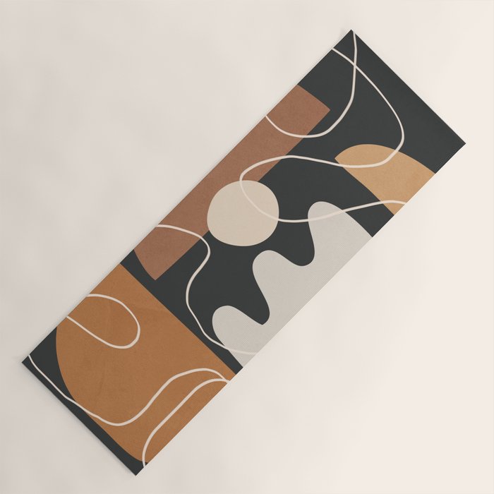Minimal Colorful Abstract Shapes 5 Yoga Mat Gallery Image 1
