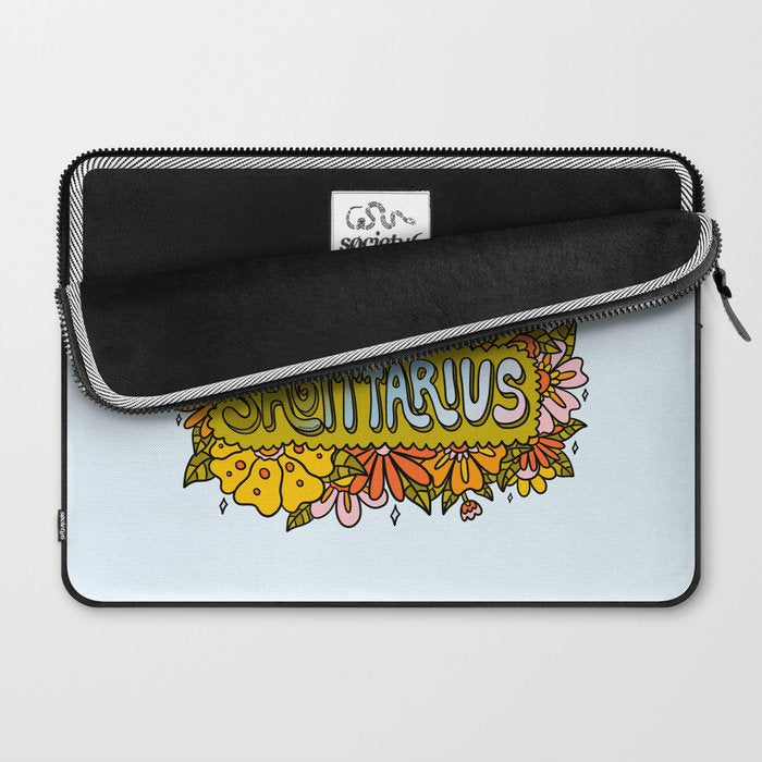 Sagittarius Flowers Laptop Sleeve Gallery Image 2