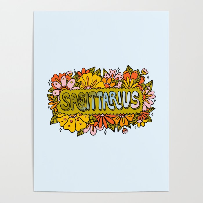 Sagittarius Flowers Poster Gallery Image 4