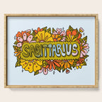 Sagittarius Flowers Serving Tray Gallery Image 1