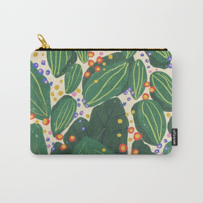 Magical garden leaves Carry All Pouch Gallery Image 1