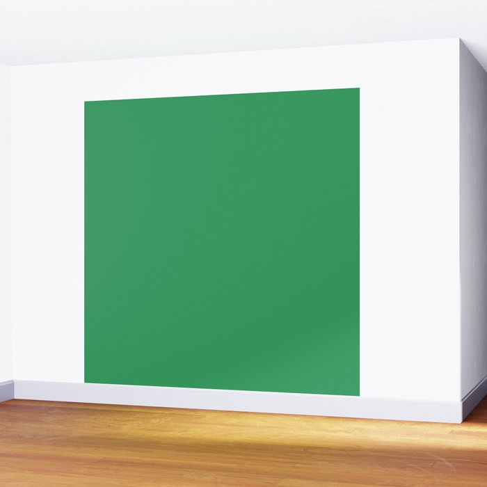 KELLY GREEN SOLID COLOR Wall Mural Gallery Image 2