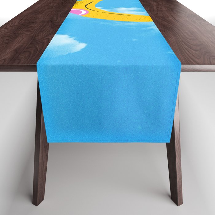 Banana Pop Art: Sky Edition Table Runner Gallery Image 1