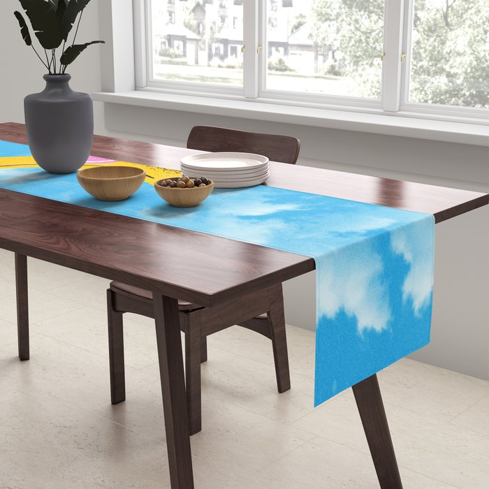 Banana Pop Art: Sky Edition Table Runner Gallery Image 2