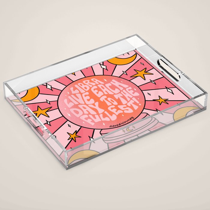 Libra Crystal Ball Acrylic Tray Gallery Image 1