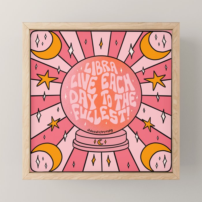 Libra Crystal Ball Mini Art Print Gallery Image 1