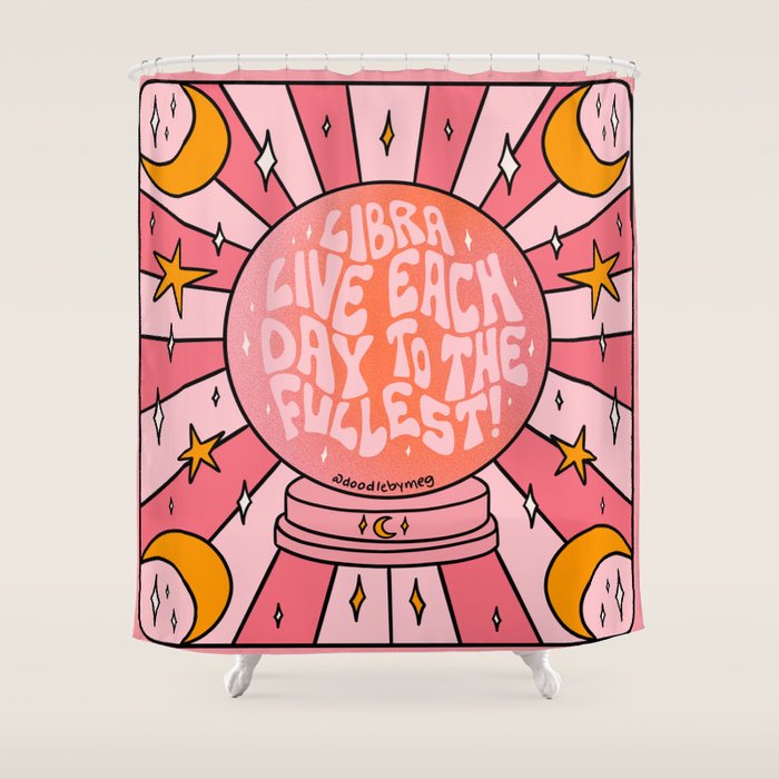 Libra Crystal Ball Shower Curtain Gallery Image 1