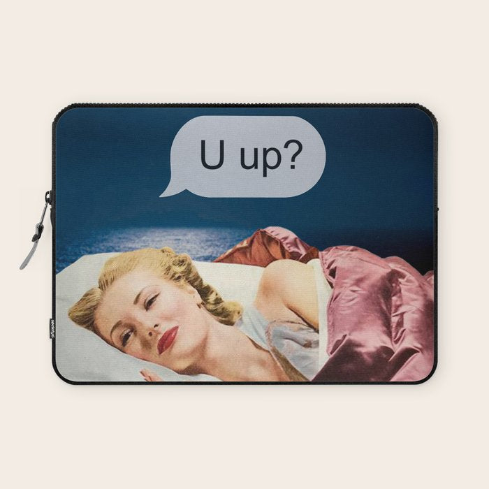 U up? Late night texts Laptop Sleeve Gallery Image 1