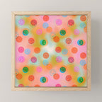 Tie Dye Smiley Face Stamp Print Mini Art Print Gallery Image 1