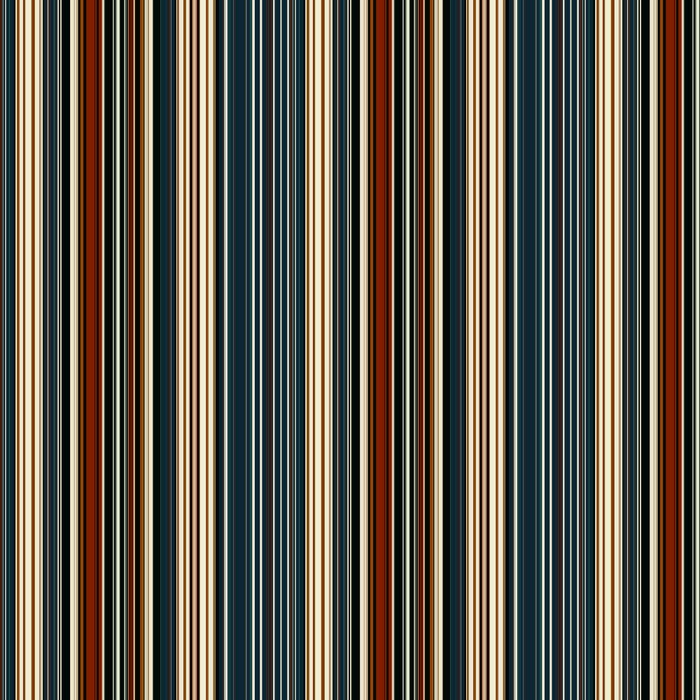 Dark Indigo Tan Stripes Coffee Mug Gallery Image 2