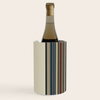 Dark Indigo Tan Stripes Wine Chiller Gallery Image 2