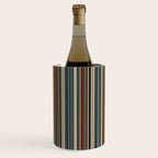 Dark Indigo Tan Stripes Wine Chiller Gallery Image 1