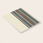 Dark Indigo Tan Stripes Notebook Gallery Image 3