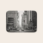 Sunset on 7th (Black and White Version) Bath Mat Gallery Image 1