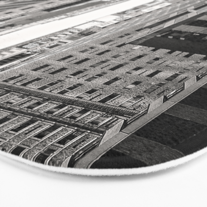 Sunset on 7th (Black and White Version) Bath Mat Gallery Image 3