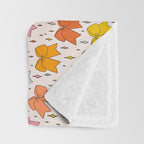 Rainbow Bow Print Throw Blanket Gallery Image 3