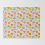 Rainbow Bow Print Throw Blanket Gallery Image 2