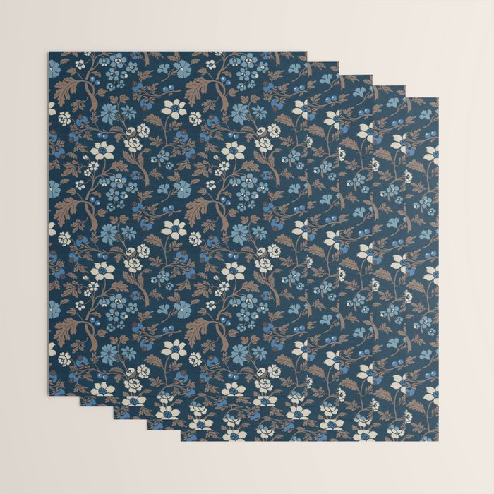 Moody Bohemian Florals Wrapping Paper Gallery Image 3