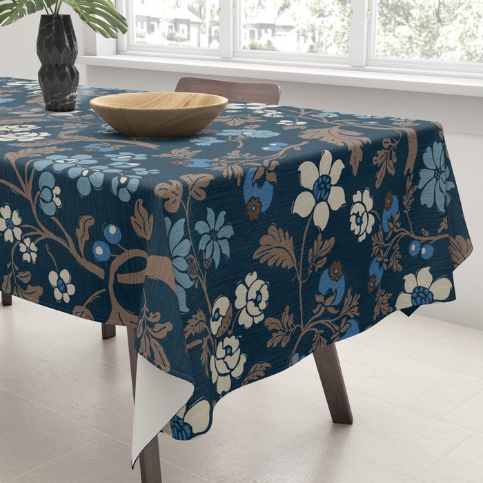 Moody Bohemian Florals Tablecloth Gallery Image 3
