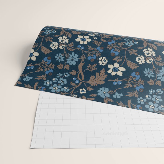 Moody Bohemian Florals Wrapping Paper Gallery Image 2