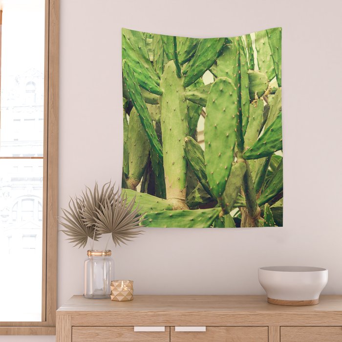 Southwest Desert Cactus Wall Tapestry Gallery Image 2