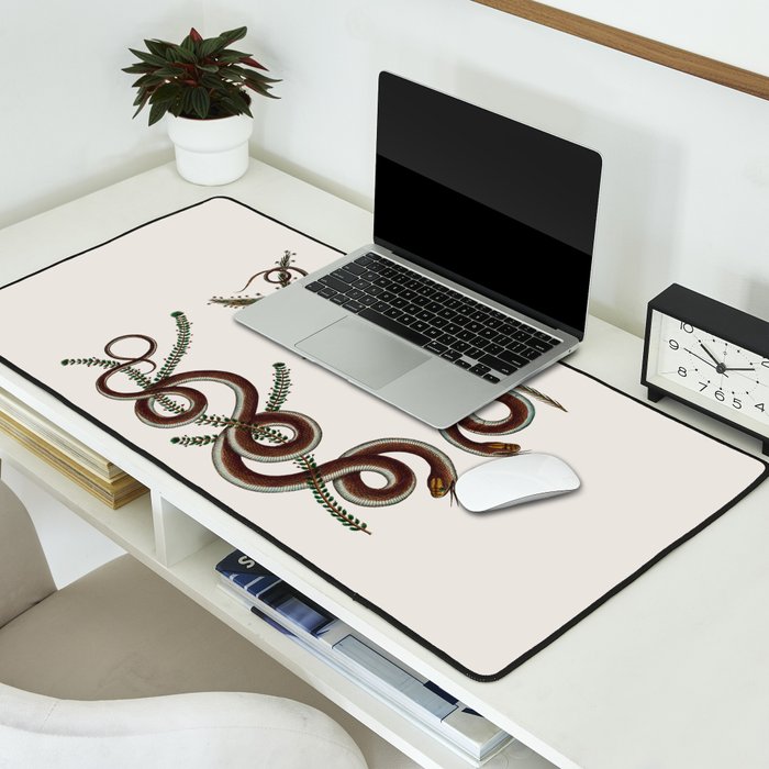 Albertus Seba Snakes  Double Spiral Vines  Desk Mat Gallery Image 2