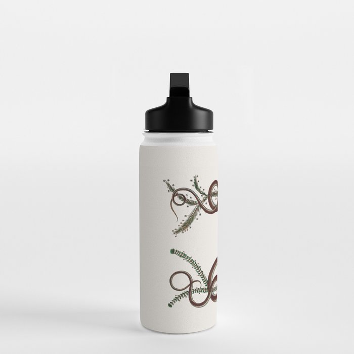 Albertus Seba Snakes  Double Spiral Vines  Water Bottle Gallery Image 3