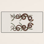 Albertus Seba Snakes  Double Spiral Vines  Desk Mat Gallery Image 3