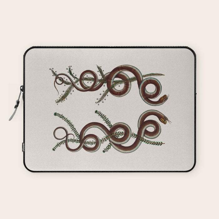 Albertus Seba Snakes  Double Spiral Vines  Laptop Sleeve Gallery Image 1