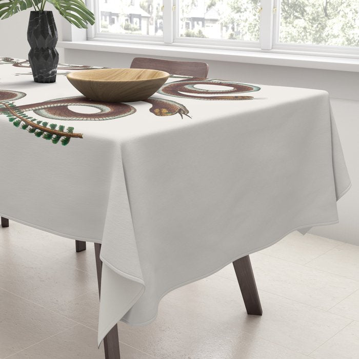 Albertus Seba Snakes  Double Spiral Vines  Tablecloth Gallery Image 3