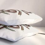 Albertus Seba Snakes  Double Spiral Vines  Pillow Sham Gallery Image 3