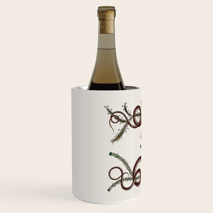 Albertus Seba Snakes  Double Spiral Vines  Wine Chiller Gallery Image 2
