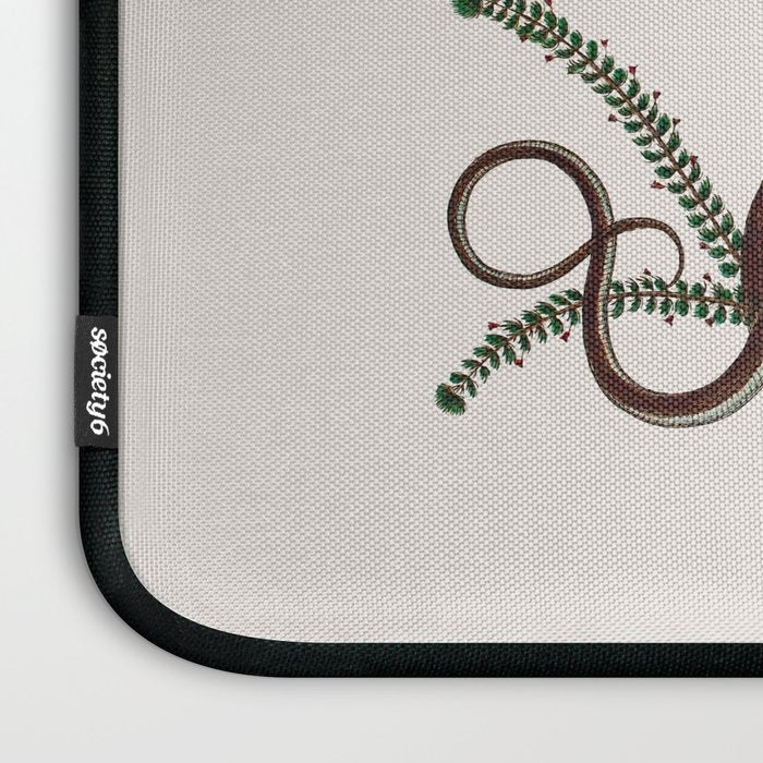 Albertus Seba Snakes  Double Spiral Vines  Laptop Sleeve Gallery Image 3