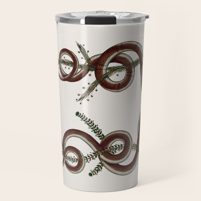 Albertus Seba Snakes  Double Spiral Vines  Travel Mug Gallery Image 1