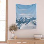 Snowy mountain range Wall Tapestry Gallery Image 2