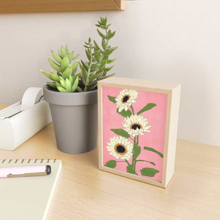 Sunflower Pink Sami Mini Art Print Gallery Image 2