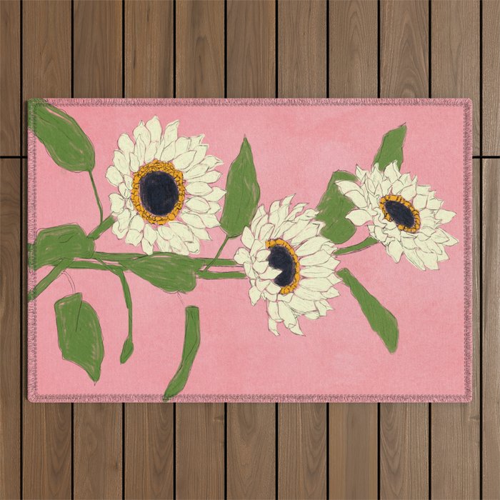 Sunflower Pink Sami Outdoor Rug Gallery Image 1