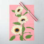 Sunflower Pink Sami Wrapping Paper Gallery Image 1