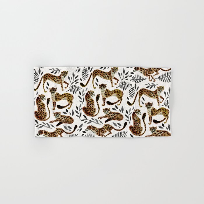 Cheetah Collection - Mocha & Black Palette Hand & Bath Towel Gallery Image 1