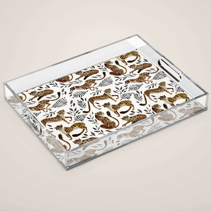 Cheetah Collection - Mocha & Black Palette Acrylic Tray Gallery Image 1