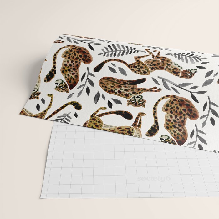 Cheetah Collection - Mocha & Black Palette Wrapping Paper Gallery Image 2