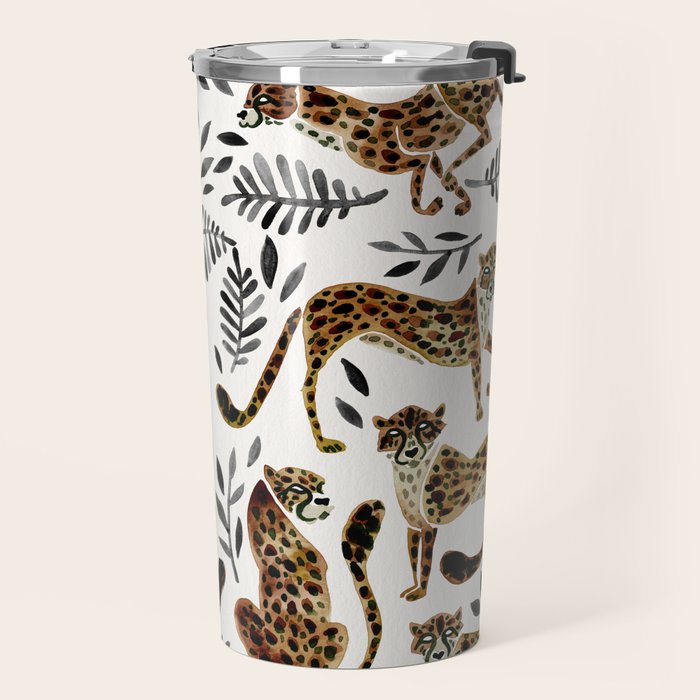 Cheetah Collection - Mocha & Black Palette Travel Mug Gallery Image 2