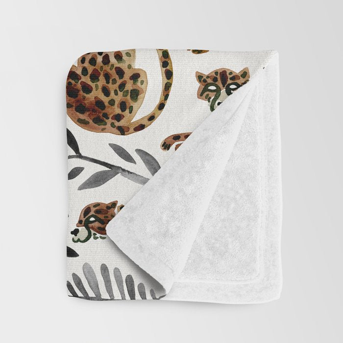 Cheetah Collection - Mocha & Black Palette Throw Blanket Gallery Image 3